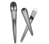 TOYANDONA Lot De 3 Pelles à Aliments en Acier Inoxydable, Distributeurs pour Oiseaux, Poules Et Petits Animaux, Tailles Petite Et Grosse, Outil D’Alimentation Pratique pour Élevage Domestique