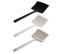TOYANDONA Lot de 3 Spatules Larges en Silicone Antiadhésives Couleurs Semi-Transparentes Blanche et Noire Spatules à Crêpes Multifonctions pour Cuisson Œufs Pizza et Wok Adaptées