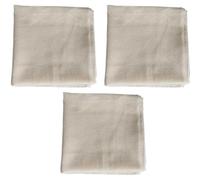 TOYANDONA Lot de 3 Torchons Cuisine 95x95 Cm en Étamine de Coton Blanc Réutilisable, Filtre à Fromage Multifonction pour Yaourt, Tofu et Bouillon, Ustensile Cuisine Écologique et Solide