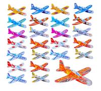 TOYANDONA Lot de 30 Avions Planeurs Miniatures Colorés en Mousse, Jouets à Lancer pour Garçon et Filles, Modèle DIY Léger et Sûr, pour Jeux Extérieurs et Fêtes D’Anniversaire