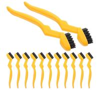 TOYANDONA Lot de 30 Mini Brosses Industrielles en Nylon Jaune pour Nettoyage Précis des Joints Recoins et Barbecues Brosse Détachante Compacte Cuisine Barbecue et Entretien Ménager