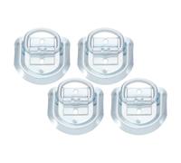 TOYANDONA Lot de 4 Anneaux Robustes en Acier pour Arrimage de Remorque, Anneaux D'ancrage à Visser pour Fixation de Charges Lourdes sur Camions, Bateaux et Équipements Industriels