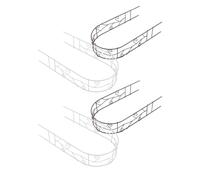 TOYANDONA Lot de 4 Arches Miniatures en Fer Forgé Décoratives pour Jardin Miniature Maison de Poupée, Accessoires de Micro-Paysage, Ornements de Cadre DIY, Couleurs Café Rouille et Blanc,