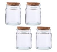 TOYANDONA Lot de 4 Bocaux en Verre Hermétiques avec Couvercles - Pots à Prières Inspirants et Récipients de Rangement Transparents pour Versets Bibliques - Boîtes à Biscuits et Café pour