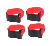 TOYANDONA Lot de 4 Colliers Anti-Bruit pour Coqs en Nylon Rouge, sans Corneilles, Réglables, pour Élevage et Volaille, Accessoires Antibruit pour Poulets et Canards