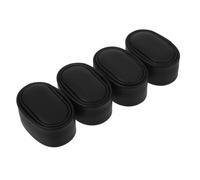 TOYANDONA Lot de 4 Coussins pour Remontoir de Montres Petits Oreillers en Cuir PU Noir Accessoires Compatibles pour Remontoirs de Montres Mécaniques Rangement Doux et Pratique