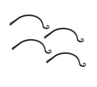TOYANDONA Lot De 4 Crochets Décoratifs pour Panier De Fleurs De Jardin Décoration D'Extérieur Plantes Suspendues Jardinières Murales Pots De Fleurs Crochets De Suspension