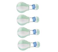 TOYANDONA Lot de 4 Décorations de Gâteau Non Comestibles en Résine Motifs Éléphant et Montgolfière Verts Accessoires Innovants pour Anniversaire Garçon et Filles Décoration Créative et