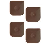 TOYANDONA Lot de 4 Grattoirs Multifonctionnels en PC pour Gâteau et Poêles, Racloir Compact et Flexible, Outil de Nettoyage Cuisine, Vaisselle et Plancha, Usage Domestique