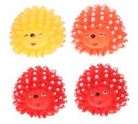 TOYANDONA Lot De 4 Jouets pour Chat à Mâcher Et Couineurs en Vinyle, Forme Hérisson Interactif, Couleurs Aléatoires, Anti-Morsure pour Animaux De Compagnie Et Chatons