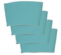 TOYANDONA Lot de 4 Manchons à Café en Néoprène Isothermes Réutilisables Protège-Mains pour Boissons Chaudes et Froides Taille Standard Couleur Bleue Adaptés pour Tasses à Café et Thé