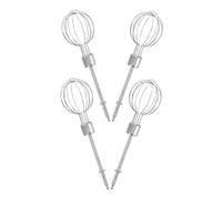 TOYANDONA Lot de 4 Mini Fouets à Œufs en Acier Inoxydable, Accessoires Compatibles pour Batteur Électrique Multifonctionnel, Fouets à Main Compacts Idéals pour Pâtisserie Réutilisable
