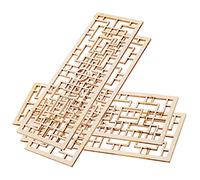 TOYANDONA Lot de 4 Mini-paravents Décoratifs pour Garçon et Filles, Modèle Miniature de Paravent Chinois, Taille Petite, Accessoires pour Maison de Poupée, Décoration de Micro-Paysage