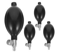 TOYANDONA Lot de 4 poires gonflables de rechange pour tensiomètre - Poire de pression manuelle en latex avec valve de décompression pour tracteur vertébral et surveillance des patients