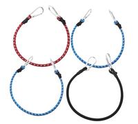 TOYANDONA Lot De 4 Sangles De Bagage Élastiques Multicolores Crochets, Fil De Latex Résistant à l'usure, Ceintures De Groupage Pratiques pour Camping, Voyage en Voiture Et Transport Sécurisé