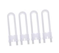 TOYANDONA Lot De 4 Serrures De Sécurité Bébé De u Réglables Pour Armoires Coulissantes, Protection Garçon Et Filles Sans Perçage, Compatible Boutons Champignon Et Poignées, Usage Domestique Sécurisé