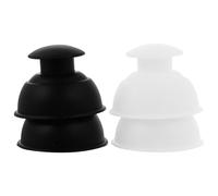 TOYANDONA Lot de 4 Ventouses Corporelles en Silicone Grand Format, Appareil de Massage par Ventouses à Vide Portable, Relaxation Musculaire et Drainage Sous-cutané, Soin Bien-dos, Ventre et Cuisses