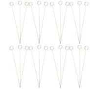 TOYANDONA Lot de 40 Porte-Cartes en Métal Doré Clip Circulaire Floral Support Photo et Mémo Réutilisable Décoration Mariage Anniversaire et Événements Festifs Pinces à Cartes