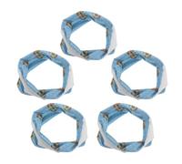 TOYANDONA Lot de 5 Bandeaux de Sport Élastiques Coupe du Monde en Polyester, Anti-Glisse et Évacuation D'humidité pour Cheveux, pour Matchs de Football Nationaux
