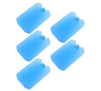 TOYANDONA Lot de 5 Blocs Réfrigérants Moyens pour Glacière, Packs de Glace à Remplir D’Eau, Compatibles Ventilateurs de Climatisation, Maintien au Froid pour Transport et Camping en