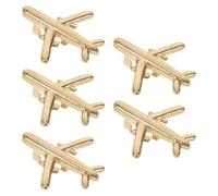 TOYANDONA Lot de 5 Broches Avion en Métal Épingles de Revers Décoratives pour Chemise et Paquet Accessoire Polyvalent pour Passionnés D’Aviation et Collectionneurs Fixation Sécurisée et