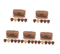 TOYANDONA Lot De 5 Étuis pour Médiators De Guitare Porte-Médiators Cintre pour Guitare Médiators De Guitare Basse Médiators De Ukulélé Organisateur De Rangement pour Médiators De