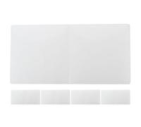 TOYANDONA Lot de 5 Films Électrostatiques Transparents pour Pare-brise, Autocollants Réutilisables pour Vignette Contrôle Technique Annuel, Porte-ticket de Stationnement, Protection