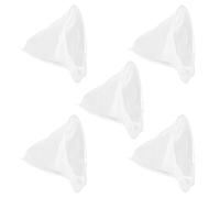 TOYANDONA Lot de 5 Paquet Filtrants à Miel Coniques en Maille Nylon Fine Réutilisable, Double Couche, Lavage Facile, Élimination Complète des Particules, pour Ruchers et Ménages