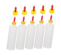 TOYANDONA Lot de 5 Sets de Sets de Biberons pour Animaux en Pvc 400ml avec Tétines de Remplacement, Pratique et Sûr pour L'alimentation des Agneaux et Chevreaux en Élevage