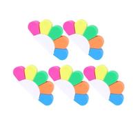 TOYANDONA Lot de 5 Sets de Stylos Fluorescents Colorés pour Garçon et Filles, Surligneurs Pratiques Corps Large, Marqueurs pour Dessin, Lecture et Étude, Couleurs Vives pour Activités