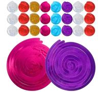 TOYANDONA Lot de 5 Sets de Suspensions Spirales Colorées Paillettes, Décorations de Plafond pour Fête Anniversaire Mariage, Guirlandes Spirales Suspendues Polyvalentes, Couleur Aléatoire