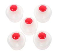 TOYANDONA Lot de 5 Soupapes de Décharge pour Autocuiseur Micro-pression, Valve en Silicone Double Trou pour Couvercle de Casserole, Accessoire de Sécurité Compatible Cocotte, Fourniture