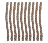 TOYANDONA Lot de 50 Allume-feu de Survie, mèches de Jute et Cire d'abeille, kit d'allumage pour la randonnée, Accessoires pour Allumer Un feu de cheminée