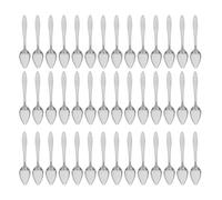 TOYANDONA Lot de 50 cuillères à Nourriture pour Animaux : cuillères en Acier Inoxydable pour Oiseaux, Reptiles et Petits Animaux ; Distributeur de Nourriture pour perroquets ; ustensile