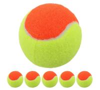 TOYANDONA Lot de 6 Balles de Tennis pour Enfants : Balles Rebondissantes en Caoutchouc de 6,35 cm (2,5 Pouces) pour Débutants, Idéales pour S’entraîner dans Le Jardin Ou à L’intérieur Et