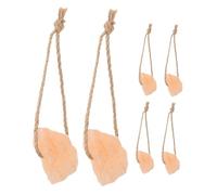 TOYANDONA Lot De 6 Blocs De Sel Rose Naturel à Lécher, Riche en -éléments Essentiels, Poids 30-50g, pour Chevaux, Cerfs, Bovins Et Autres Animaux D’élevage, Nutrition Complète