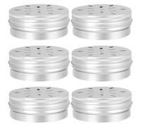 TOYANDONA Lot de 6 Boîtes Métalliques D'entraînement Olfactif pour Chiens 80 ML Couvercles Perforés en Aluminium, Outil D'agilité Canine Portable pour Dressage et Détection D'odeurs
