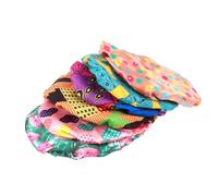 TOYANDONA Lot de 6 Bonnets de Imperméables pour Garçon et Filles Double Couche Taille Réglable Motifs Colorés Protection Cheveux pour Bain