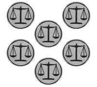 TOYANDONA Lot de 6 Broches Balance en Métal Doré pour Costume Insignes D’Avocat et Juge Accessoires Élégants pour Étudiants en Droit et Professionnels du Droit