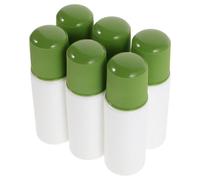 TOYANDONA Lot de 6 Flacons Applicateurs à Embout Éponge 30 Ml Bouteilles Vides en Plastique Étanches Bouchon Vert Réutilisables pour Liniments Huiles Essentielles et Soins Liquides pour