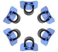 TOYANDONA Lot de 6 Guides-câbles en C Plastiques Bleus pour Vélo Route et VTT - Clips de Fixation pour Câbles de Frein et Dérailleur - Supports Adhésifs pour Gestion Optimale des Gaines