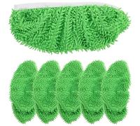 TOYANDONA Lot de 6 Lingettes Réutilisables pour Balai à Franges Chiffons de Nettoyage pour Sols Secs et Humides Petites Lingettes Microfibre 255 X 115 CM Compatibles Parquets
