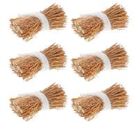 TOYANDONA Lot de 6 Meules de Foin Miniatures 2,5 Cm en Paille Décorative Naturelle Accessoires pour Maison de Poupée Miniature Décor de Champ et Polyvalent
