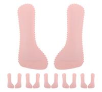 TOYANDONA Lot de 6 Paires de Coussinets Adhésifs Confort en Pu pour Talons Hauts Roses 37-38, Semelles Antidérapantes 3/4 pour Sandales, Coussinets Amortissants et Semelles Intérieures