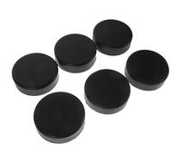 TOYANDONA Lot de 6 Palets de Hockey sur Glace en Caoutchouc PU Solides et Résistants à L’Usure Taille Standard Palets D’Entraînement PVC pour Hockey sur Glace Matériel Sportif pour