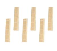 TOYANDONA Lot de 6 Tapis à Sushi en Bambou Naturel, Rideau pour Rouleaux de Riz, Outil Maison et Restaurant, Gadget pour Préparation Facile de Sushis Faits Maison