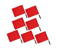 TOYANDONA Lot De 7 Drapeaux D'arbitre Avec Manche En Éponge Et Poteau En Acier Inoxydable Pour Entraînement De Football, Basket-ball, Volley-ball