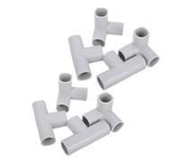 TOYANDONA Lot de 8 Connecteurs en Plastique Forme T et Triangle pour Barrière de Sécurité Bébé, Accessoires de Parc Intérieur, Articulations Renforcées pour Parc à Jeux et Barrières Garçon