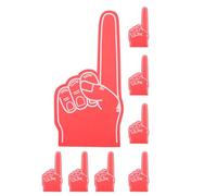 TOYANDONA Lot de 8 Doigts en Mousse Rouges pour Supporter Sportif, Accessoires Cheerleading Main aux Doigts, pour Événements Sportifs et Fêtes, Main en Mousse Équipe pour Jour de Match