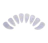 TOYANDONA Lot de 8 Médiators de Guzheng à Double Face D'arc Violet, Onglets Professionnels pour Performance, Réutilisables et Confortables, Accessoires pour Guzheng Débutants et Musiciens,